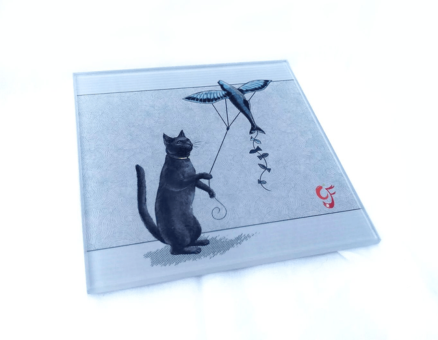 Glass coaster