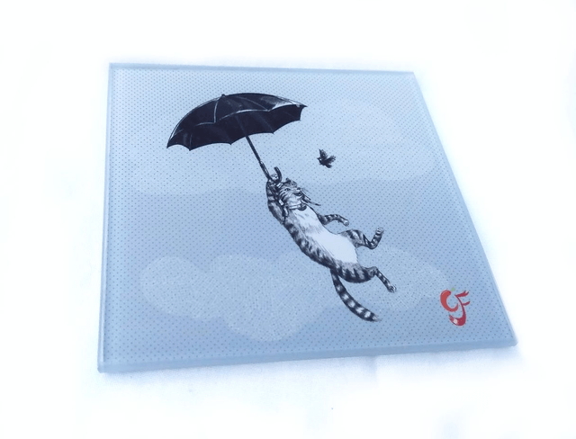 Glass coaster