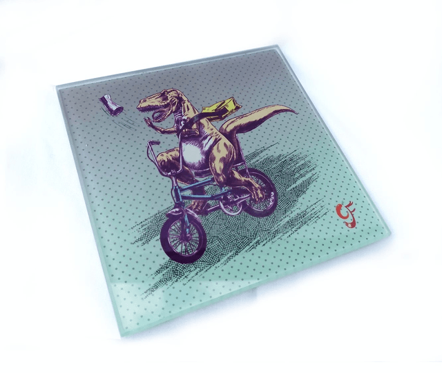 Glass coaster