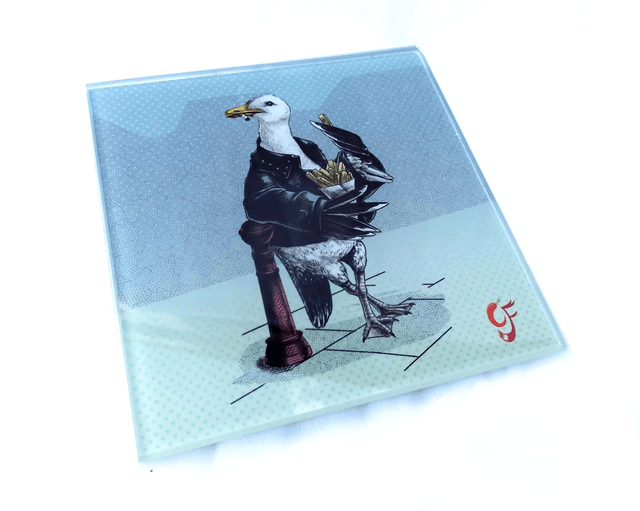 Glass coaster