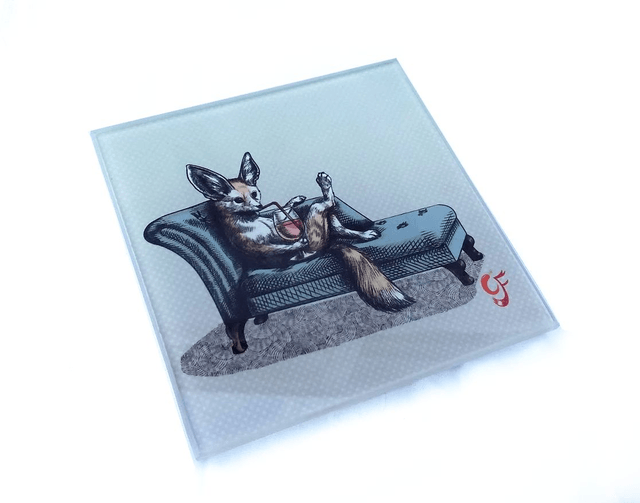 Glass coaster