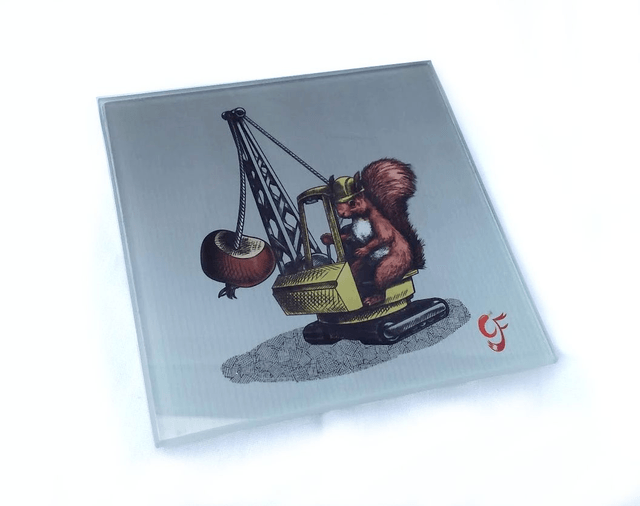 Glass coaster