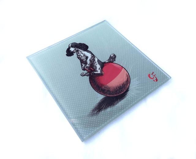 Glass coaster