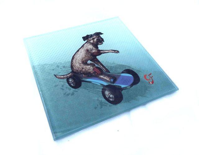 Glass coaster