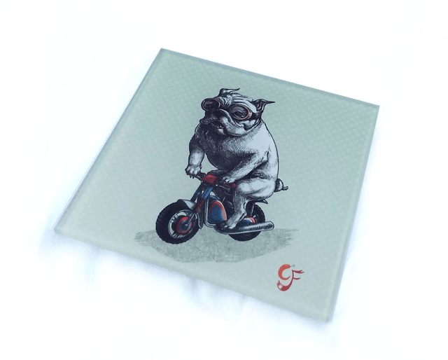 Glass coaster