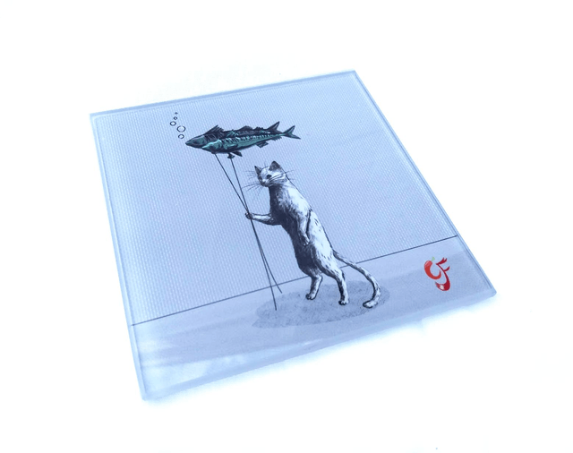 Glass coaster