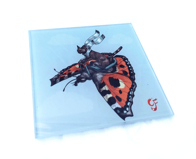 Glass coaster