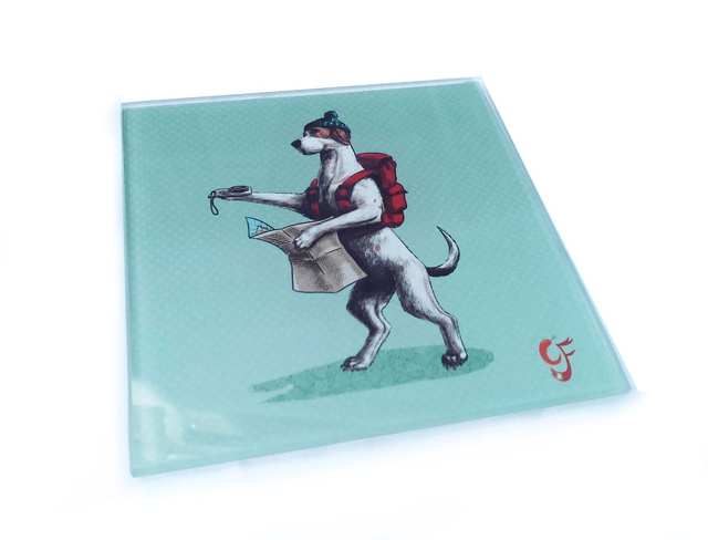 Glass coaster