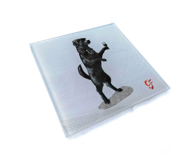Glass coaster