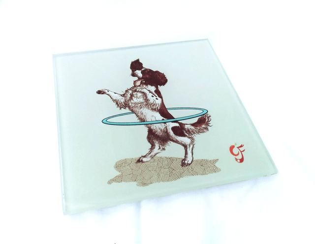 Glass coaster