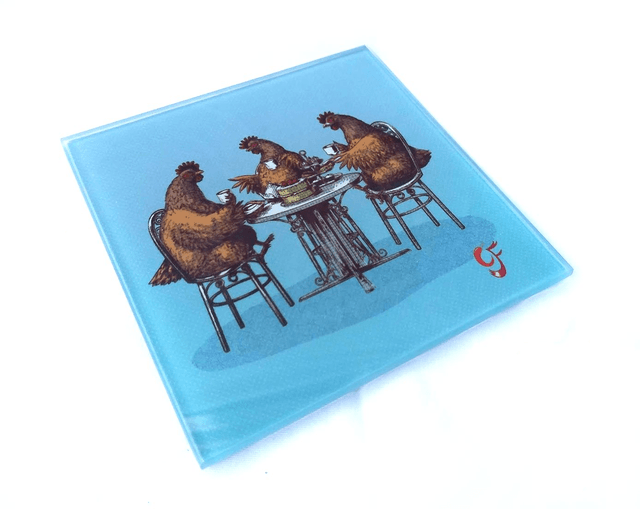 Glass coaster