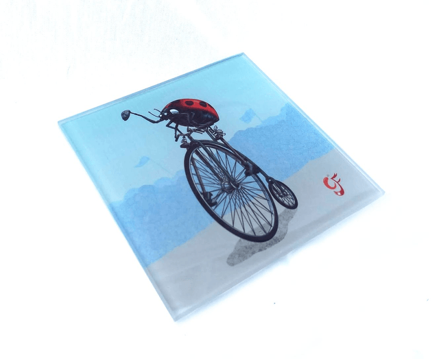 Glass coaster