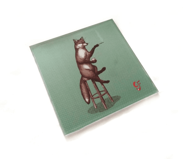 Glass coaster